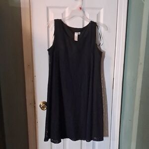 Navy Blue Sleeveless Dress